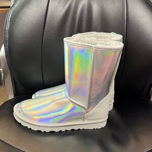 Uggs Holographic Silver Boots